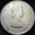 Queen Elizabeth II 1964 Commemorative Silver Dollar - Obverse View
